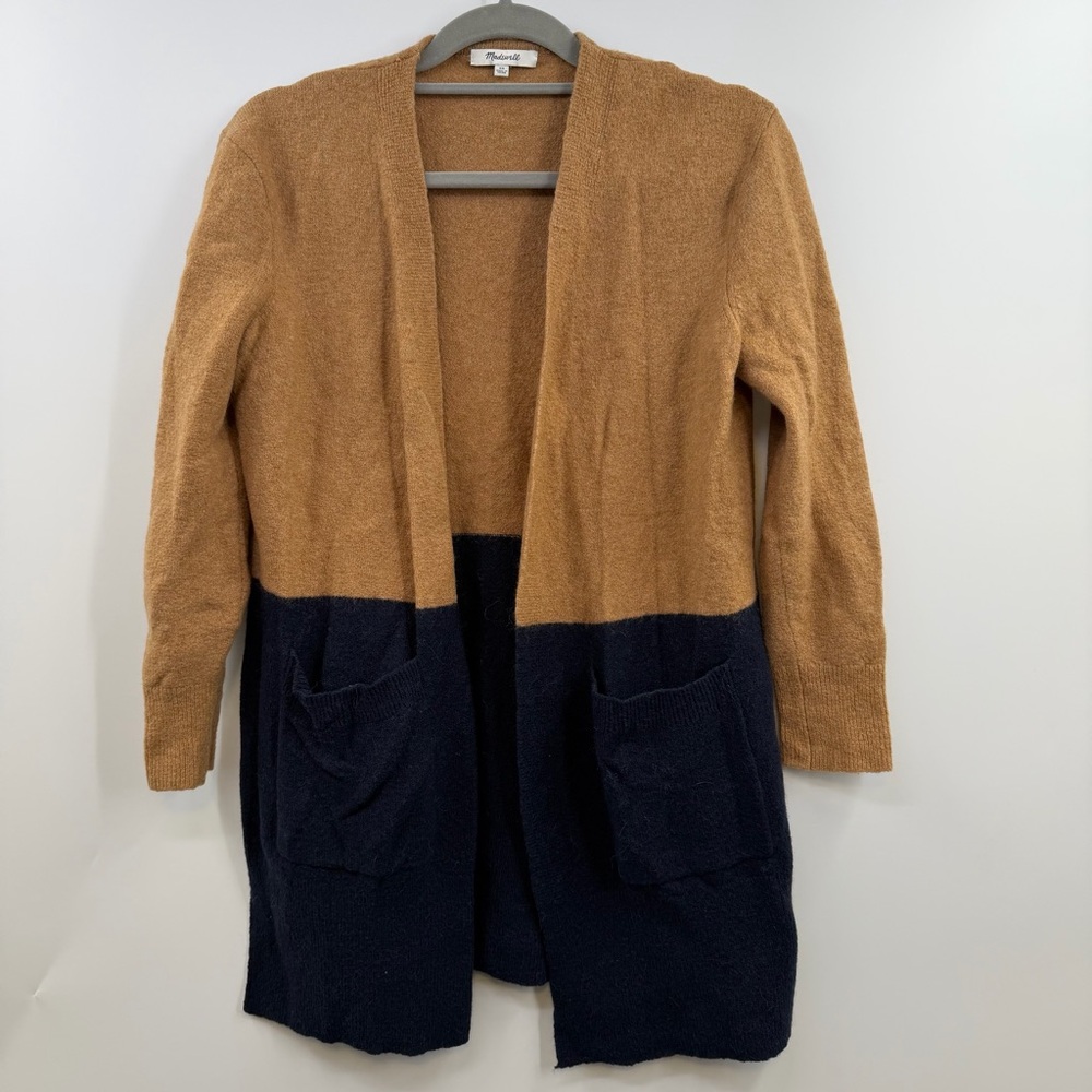 Madewell Kent Coziest Yarn Cardigan Womens XS Merino Alpaca Colorblock
